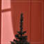 Arbre de Noël mince avec support en plastique