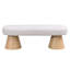 Beige Fabric Dining Bench, 49" Long, 300 Lbs Capacity, Ready To Place Upholstered, 16.5" Width, Use
