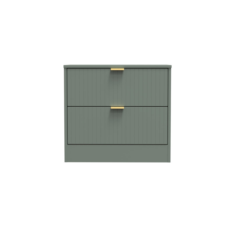 Berklie 58cm W Manufactured Wood Bedside Table, Reed Green