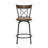 Basche Swivel Upholstered Adjustable Height Counter Stool with Metal Frame