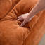 Fauteuil à billes sans accoudoirs en polyester et méridienne - orange