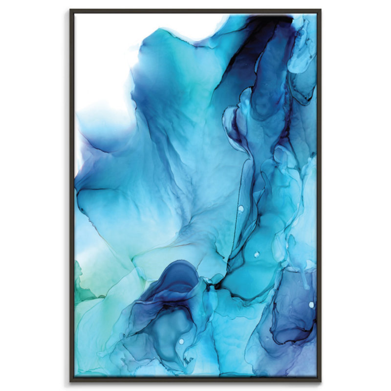 Tempest by Fern Siebler - Painting on Canvas, Black Floater Frame, 77.5 cm H x 52.5 cm W x 4 cm D