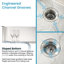 33X19 Single Bowl Stainless Steel Undermount Kitchen Sink. 304 Steel, And Fashionable. Brushed Finish. Spacious Design. Sound Insulation Traits. Rounded Corners For Sink With Cutting Board. Corrosion-121609540-121609542