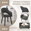 49.5cm H Luxury Fabric Upholstered Dining Chair with Wooden Legs-34266732-40986370