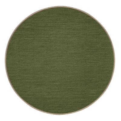 Machine Washable Solid Brown Area Rug