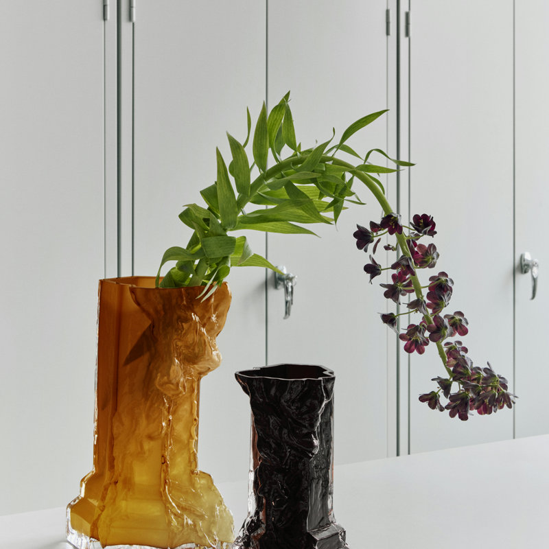 Petit vase Rocky Baroque, Noir