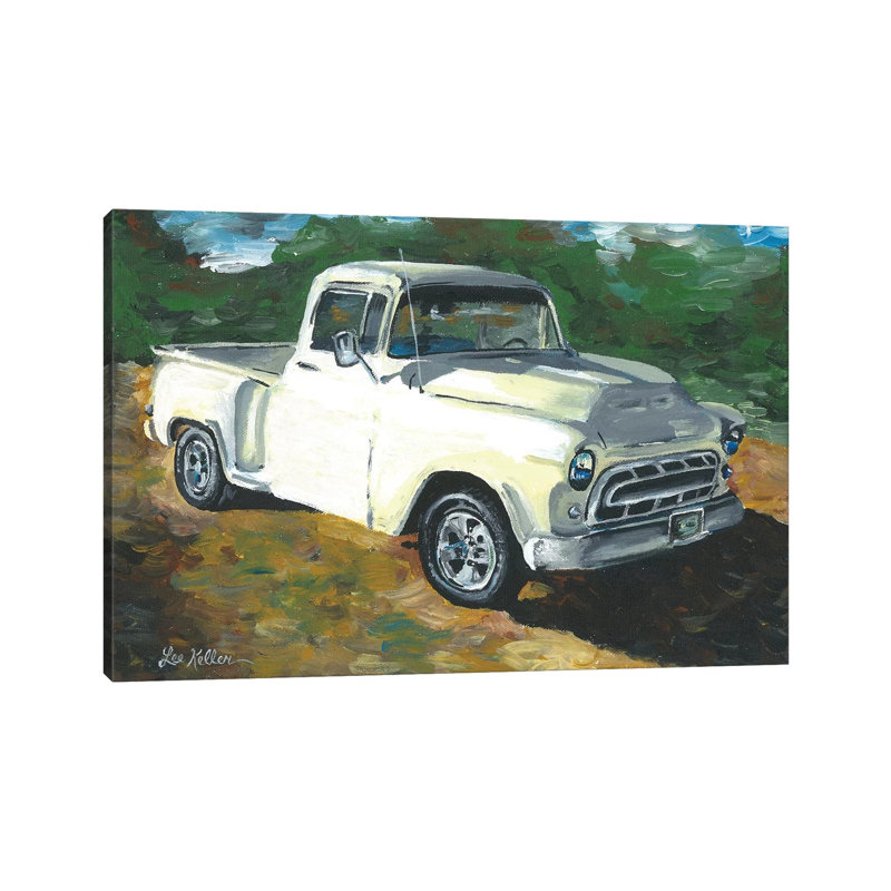 55 Chevy Truck by Hippie Hound Studios - Wrapped Canvas Gallery-Wrapped Canvas Giclée, 20.32 cm H x 30.48 cm W