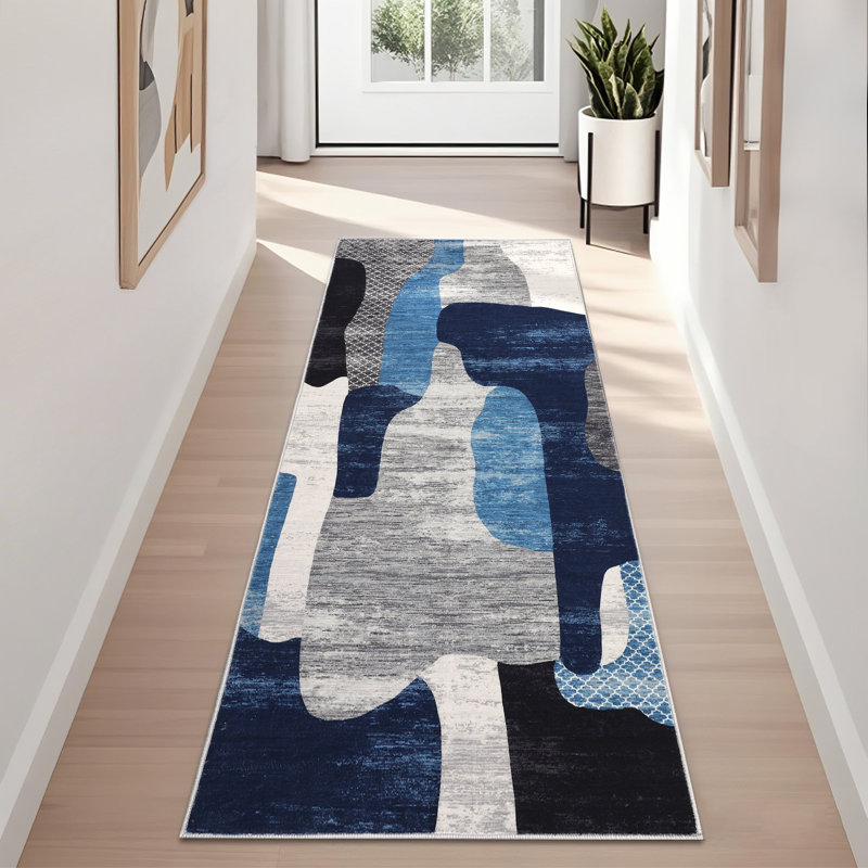 Tapis de salon Modern Abstract, Tapis de couloir 2 pi x 6 pi