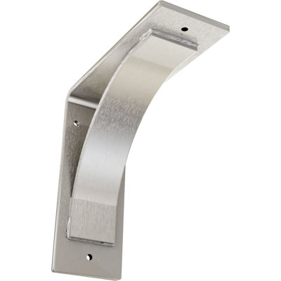 3"W x 8"D x 8"H Morris Steel Bracket, Stainless Steel