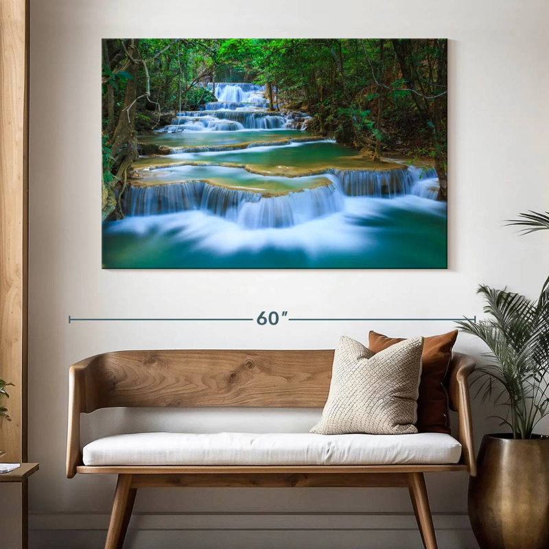 La cascade d'Erawan de Kerrick Kanchanaburi, H 34 po x l 51 po