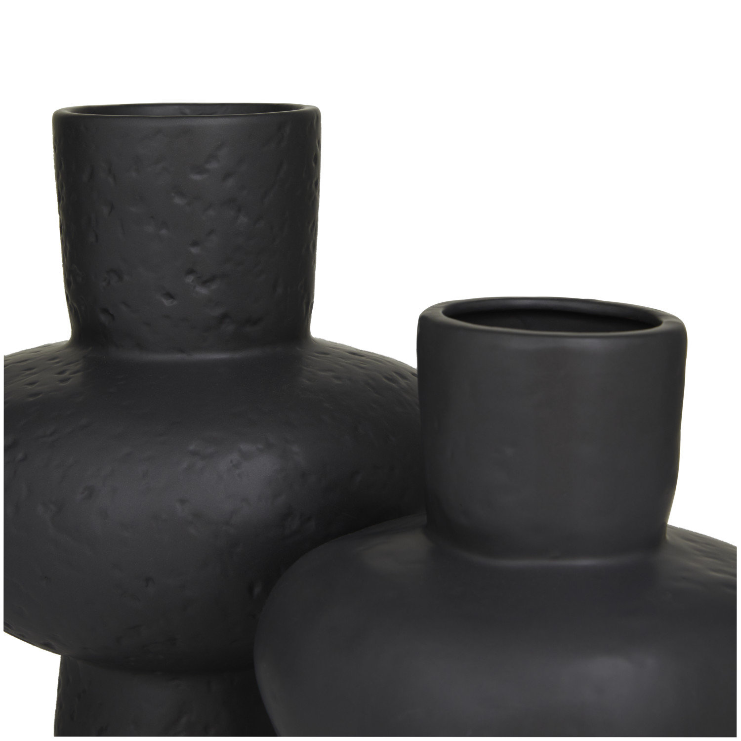 Ardi 10.95'' Stoneware Table Vase, Black
