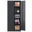 Armoire de rangement 72 pouces en métal avec portes verrouillables et 4 tablettes réglables, durable et sécuritaire pour la maison et le bureau