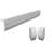 Baseboarders Elliptus Galvanized Steel Easy Slip-on Baseboard Heater Cover Set - White | Heater Cover and Endcaps Included-81679872