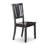 Black Finish Rectangular Solid Wood Top With Butterfly Leaf Dining Table Set-440790223