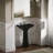Cimarron Vitreous China 23" Pedestal Bathroom Sink with Overflow-19195632-10940905