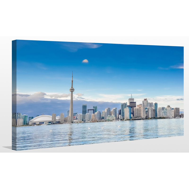 «Toronto by Day», reproduction de photo sur toile tendue, H 24 po x l 40 po x P 1 po