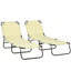 Méridiennes pliantes 2 pièces, chaises de bronzage d'extérieur avec dossier inclinable à 5 niveaux-1963860200-1963860201
