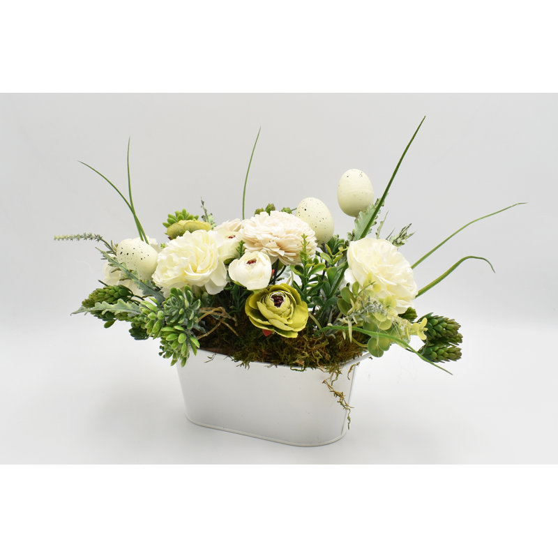 Fabric Mixed Assortment Arrangement in Pot