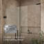 Composed 57-1/4-In58-In W X 71-1/2-In H Frameless Pivot Shower Door With 3/8-In Crystal Clear Glass And Back-To-Back Vertical Door Pulls-1101707526