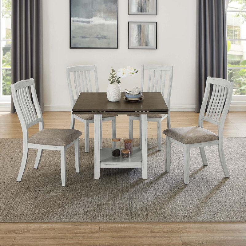 Multifunctional Expansion Folding Table,Can Sit 4 People,With Storage Space,Four Side Folding Table Can Save Space Colleagues Can Also Expand The Use Area,Suitable For Kitchen,Living Room