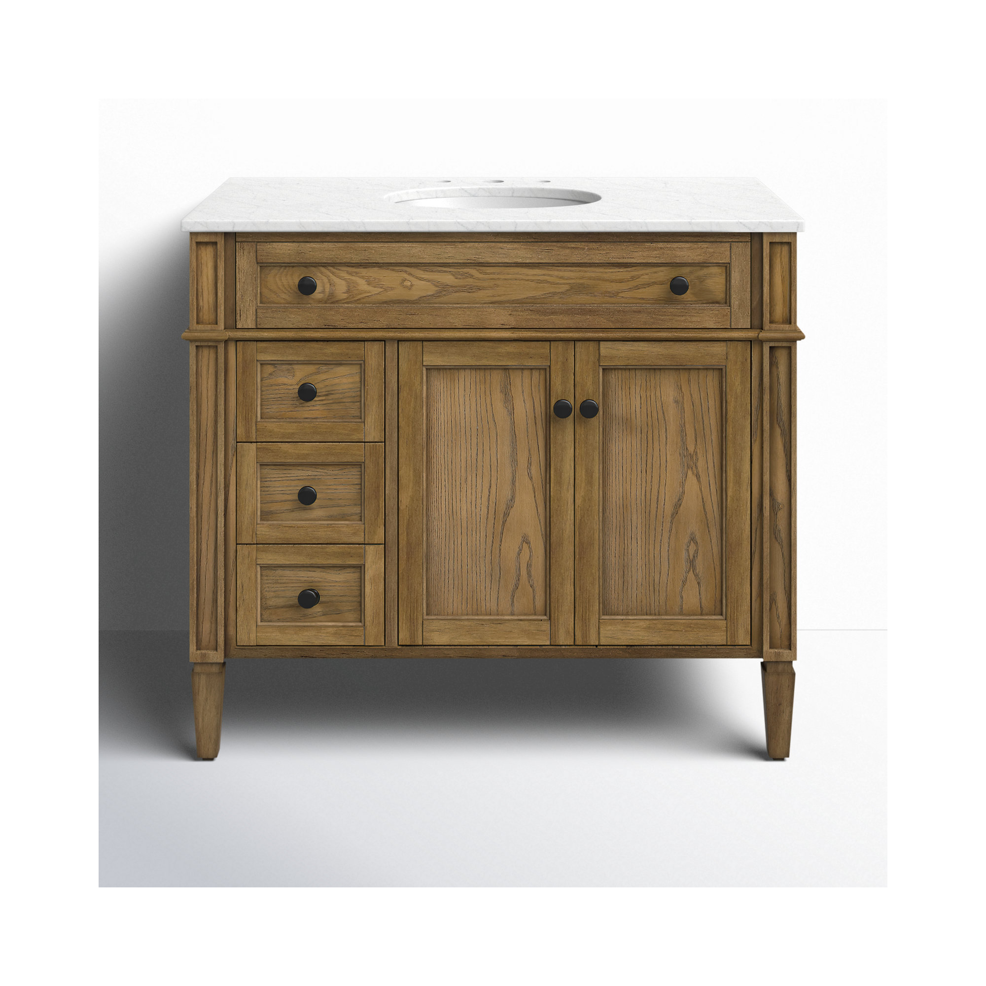 Rivers 40'' Single Bathroom Vanity, Dark Brown