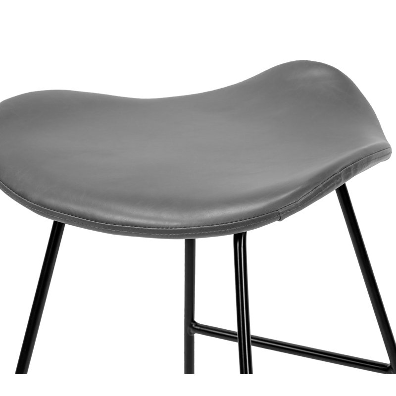 Tabouret de bar et de comptoir Younts, Tabouret de bar (siège d'une hauteur de 29,5 po), Gris