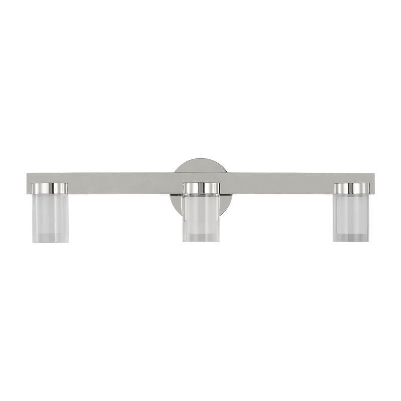 Esfera 3 - Light LED Bath Sconce, Polished Nickel