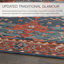 Tapis rouge / bleu en laine touffeté à la main Meera Corla-1824013851