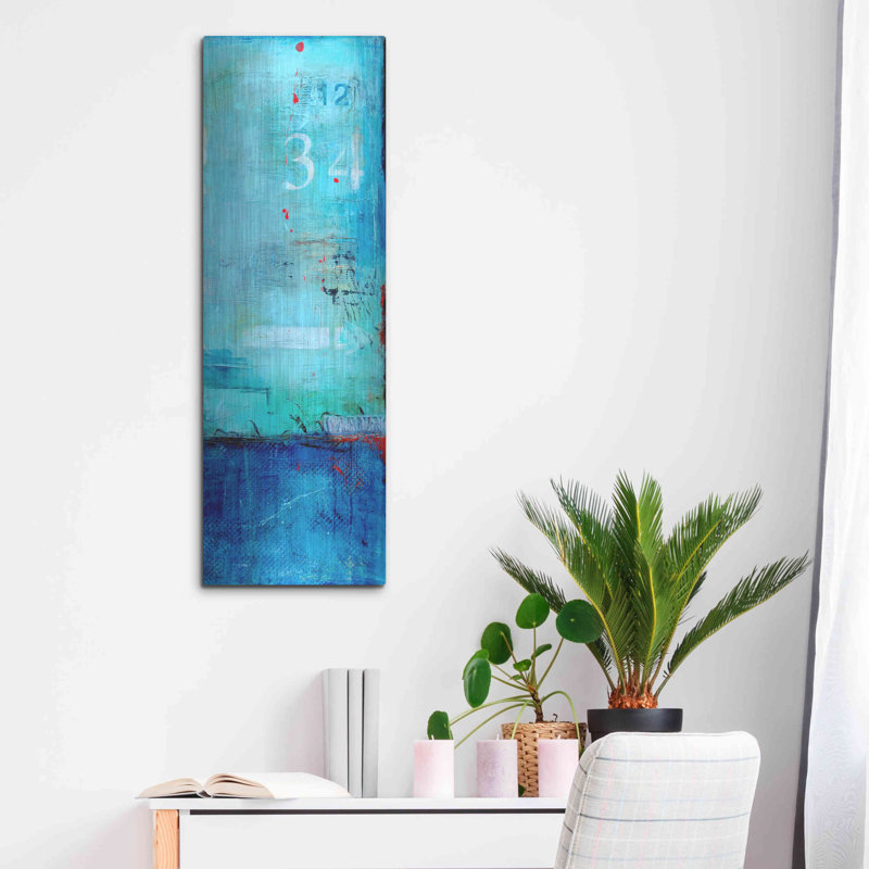 17 Pierres «Pier 34 II» par Erin Ashley, art mural en métal, H 36 po x l 12 po