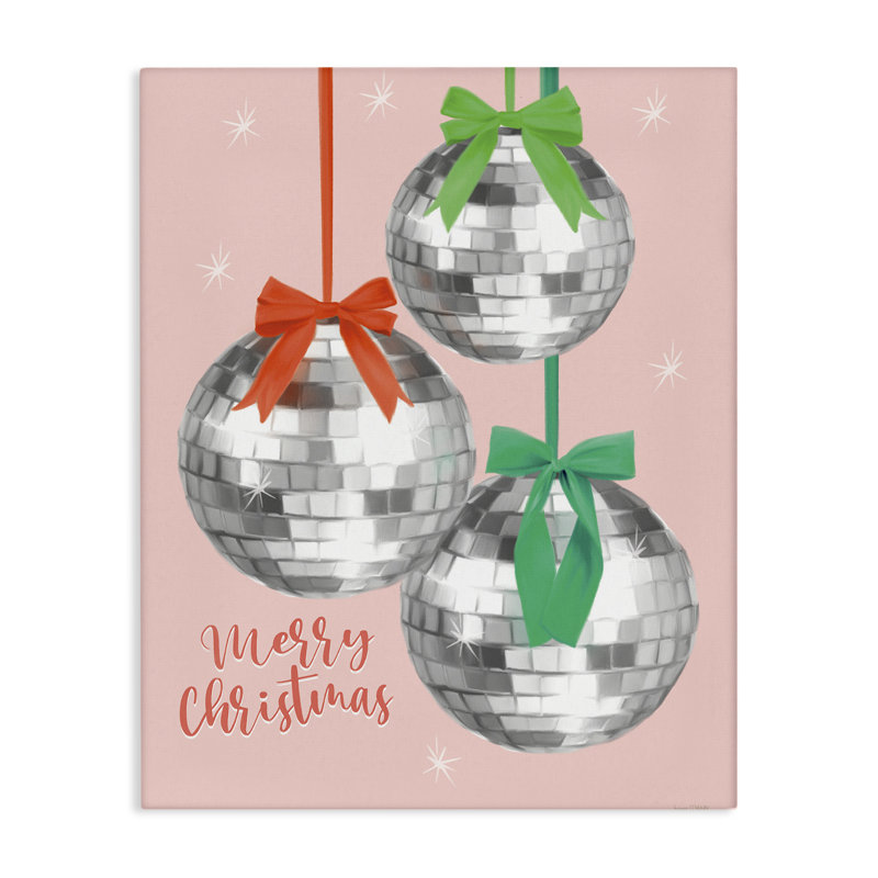 «Merry Christmas Disco Balls», art mural par House Fenway, H 20 po x l 16 po
