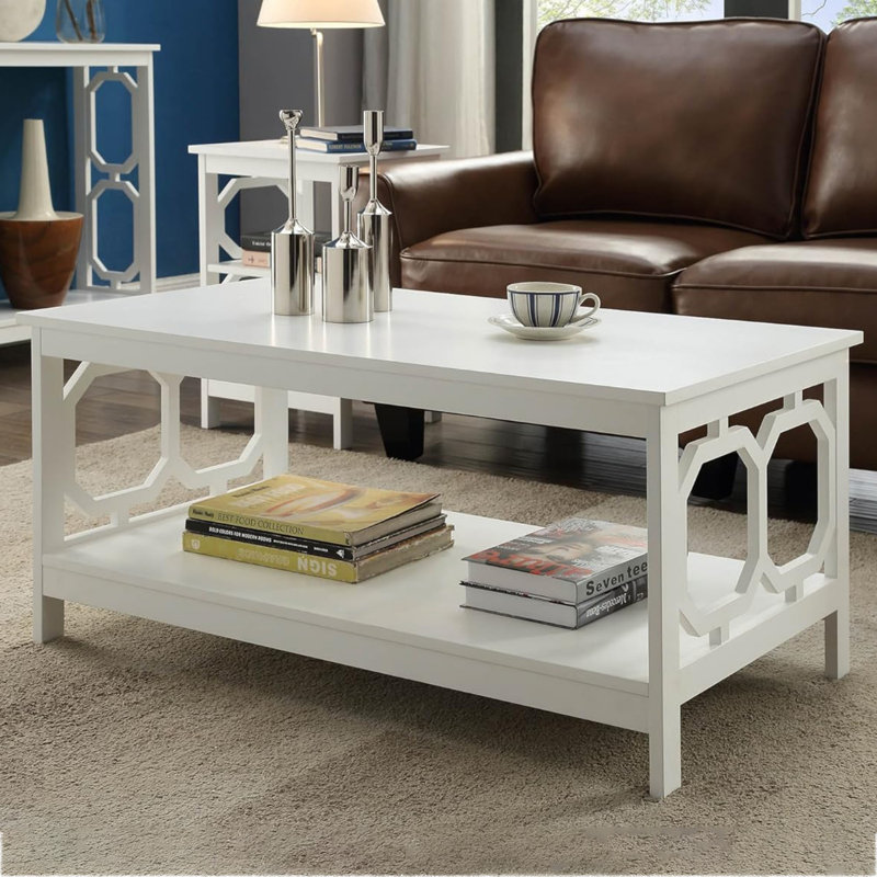 Bodeswell Coffee Table with Storage, White