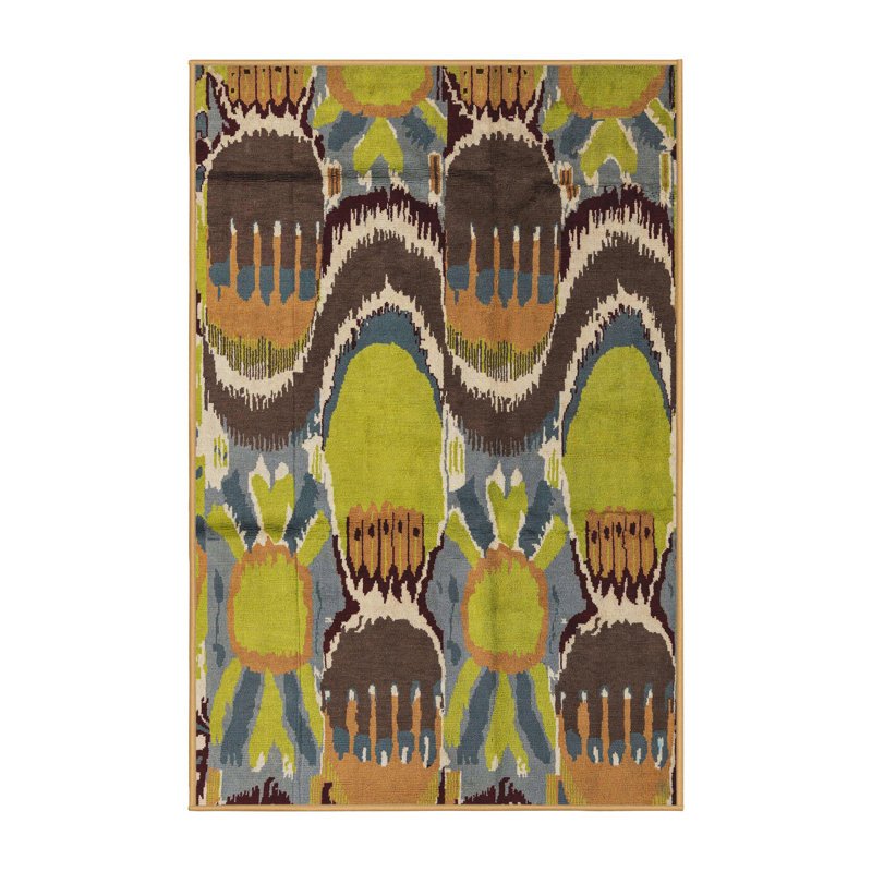 Tapis abstrait moderne 4555, Rectangle de 5 pi x 8 pi
