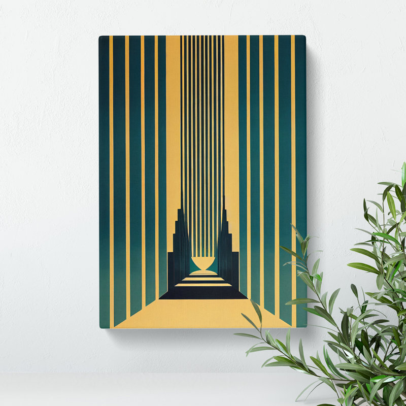Art Deco Architecture No.1 Skyscraper - Wrapped Canvas, 50cm H x 35cm W x 3cm D