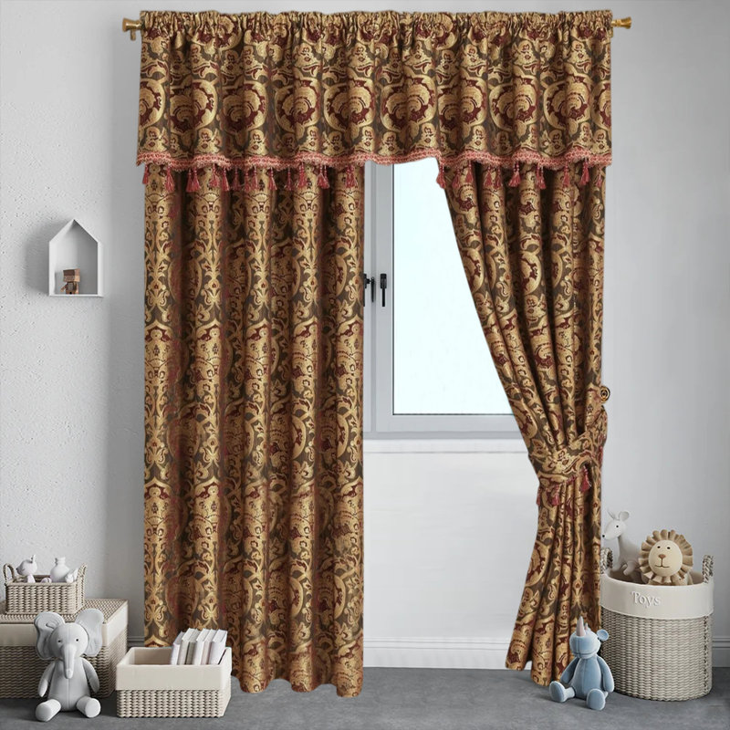 Georgia Room Darkening Curtain Pair, 228 W x 228 D cm