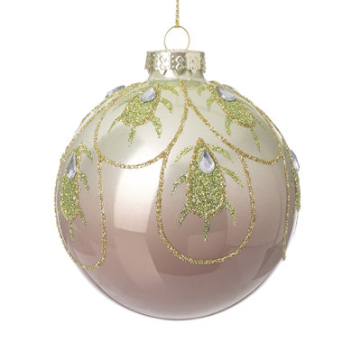 8cm Glass Bauble