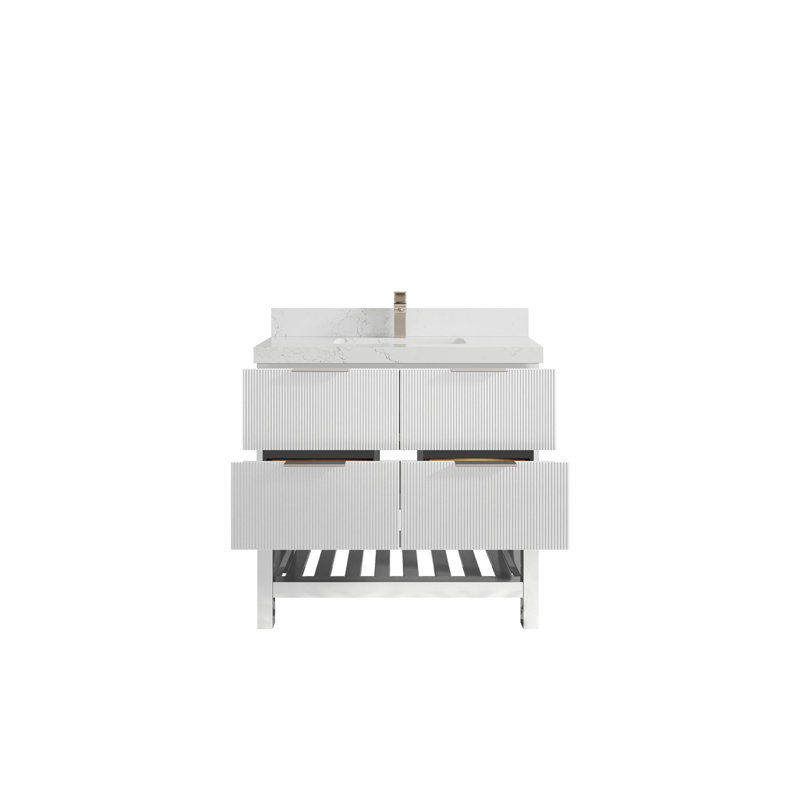 Meuble-lavabo simple 36 po avec plateau Catalina