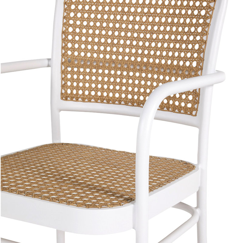 Bordeaux Patio Dining Armchair, Chalk