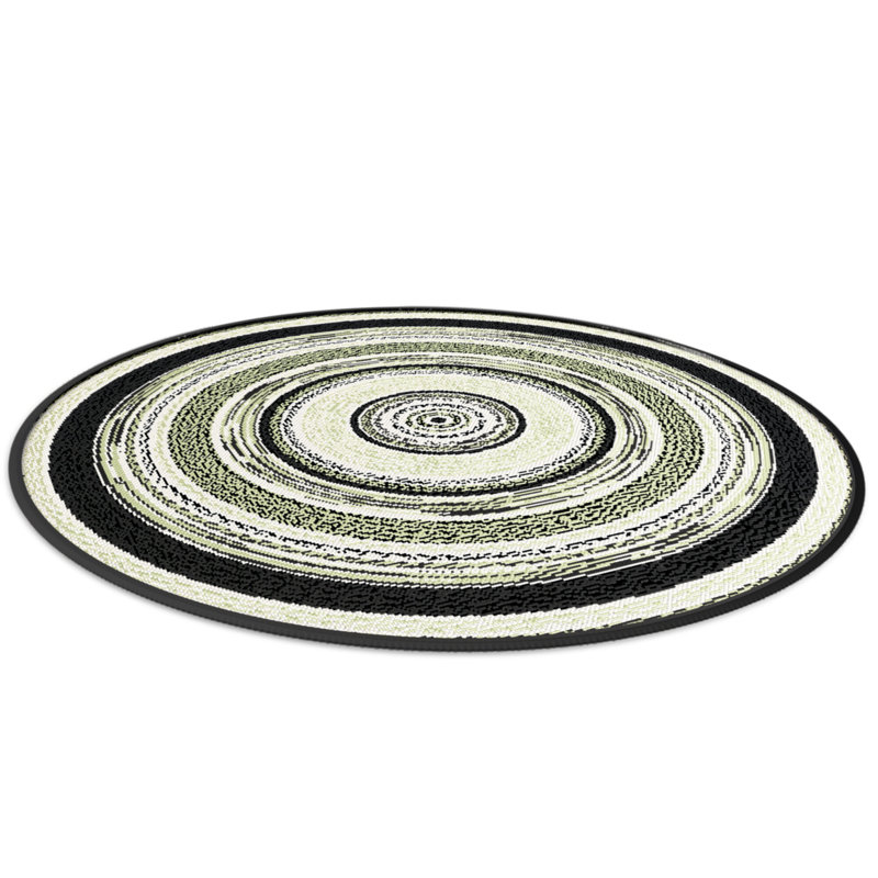 Round Alzada Abstract 120cm X 120cm Indoor / Outdoor Area Rug