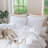 MooMee Pillowcases Envelope Closure 100% Washed Cotton Linen Like Textured Breathable Soft-108202804-108202832
