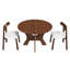 Ensemble de table de salle à manger pliante 43 po avec 2 chaises-1392039818