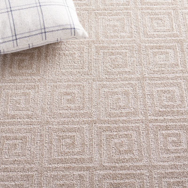 Pattern And Solid Performance Geometric Rug, Rectangle 5'3" x 7'6"