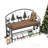 Rustic American Traditional Upholstered Shoe Rack Bench, Upholstery, Open Undershelf For Storage, 40.69 In Depth, 15.8 Width, 3.32 Height, 23.03 Lb Industrial Style Antique Brown Fabric And Metal,