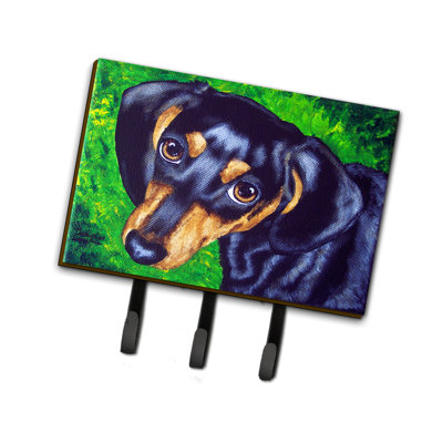 Porte-clés mural avec crochets Tootsie Dachshund