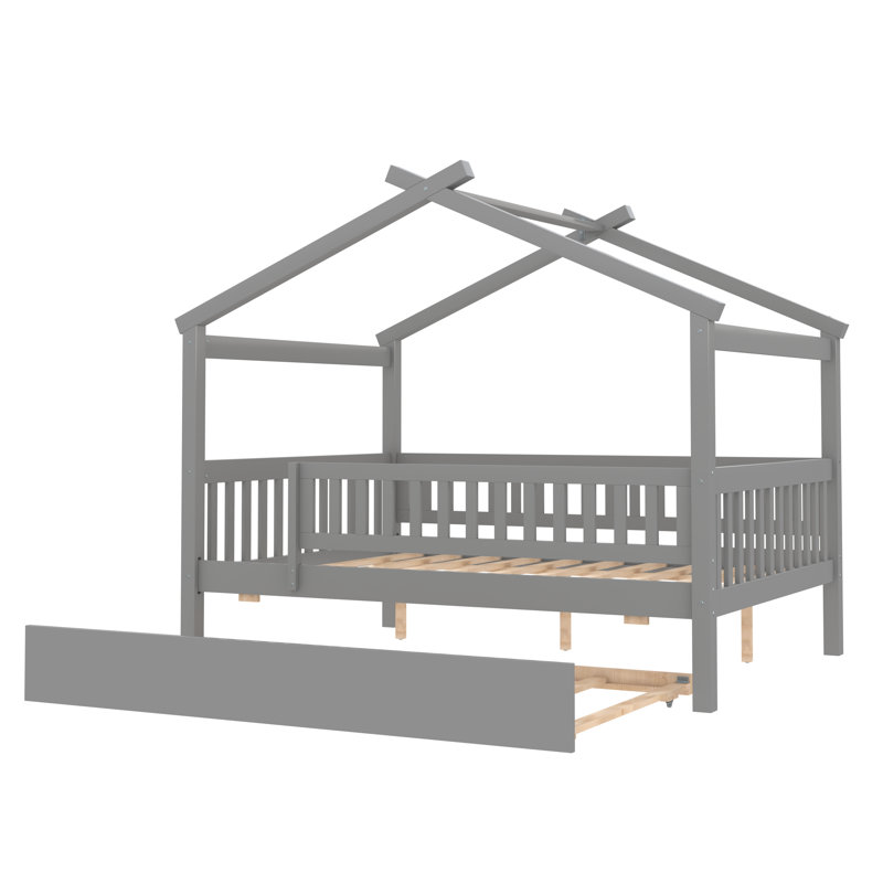 Ventre Kids Full with Trundle, Gray