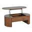 Table basse ovale à plateau relevable de 47,2 po avec rangement caché pour le salon-132000957