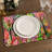 4-Piece Polyester Rectangle Dining Table Placemat