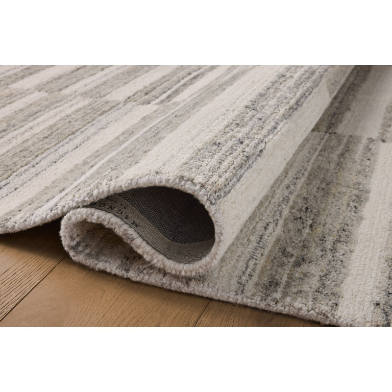 Magnolia Home by Joanna Gaines x Loloi Rae Stone / Ivory Area Rug, Rectangle 9'3" x 13'