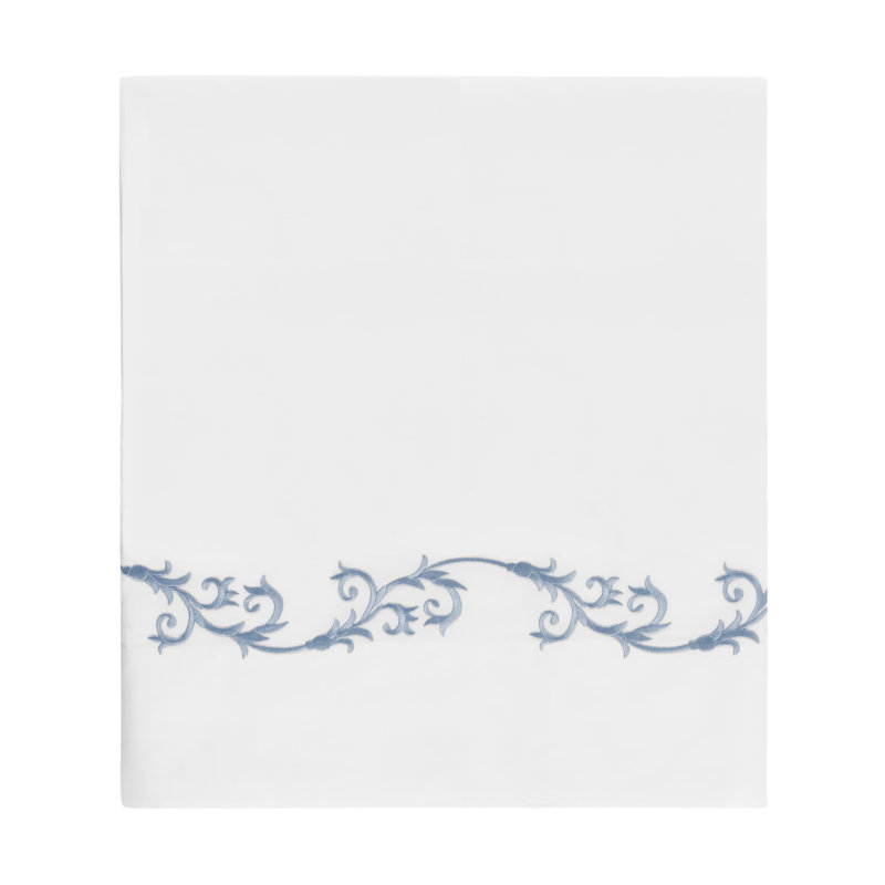 Tuscany Flat Sheet, King, Blue