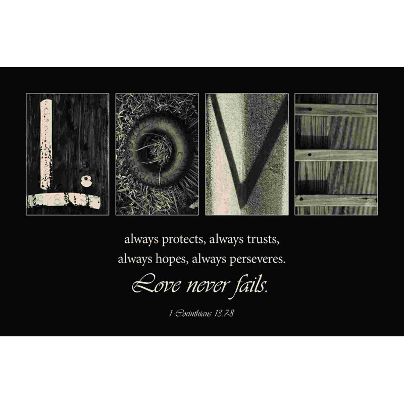 «Love», impression sur toile tendue, H 8 po x l 12 po