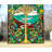 Large Handcrafted Stained Glass Window Panel Tree of Life